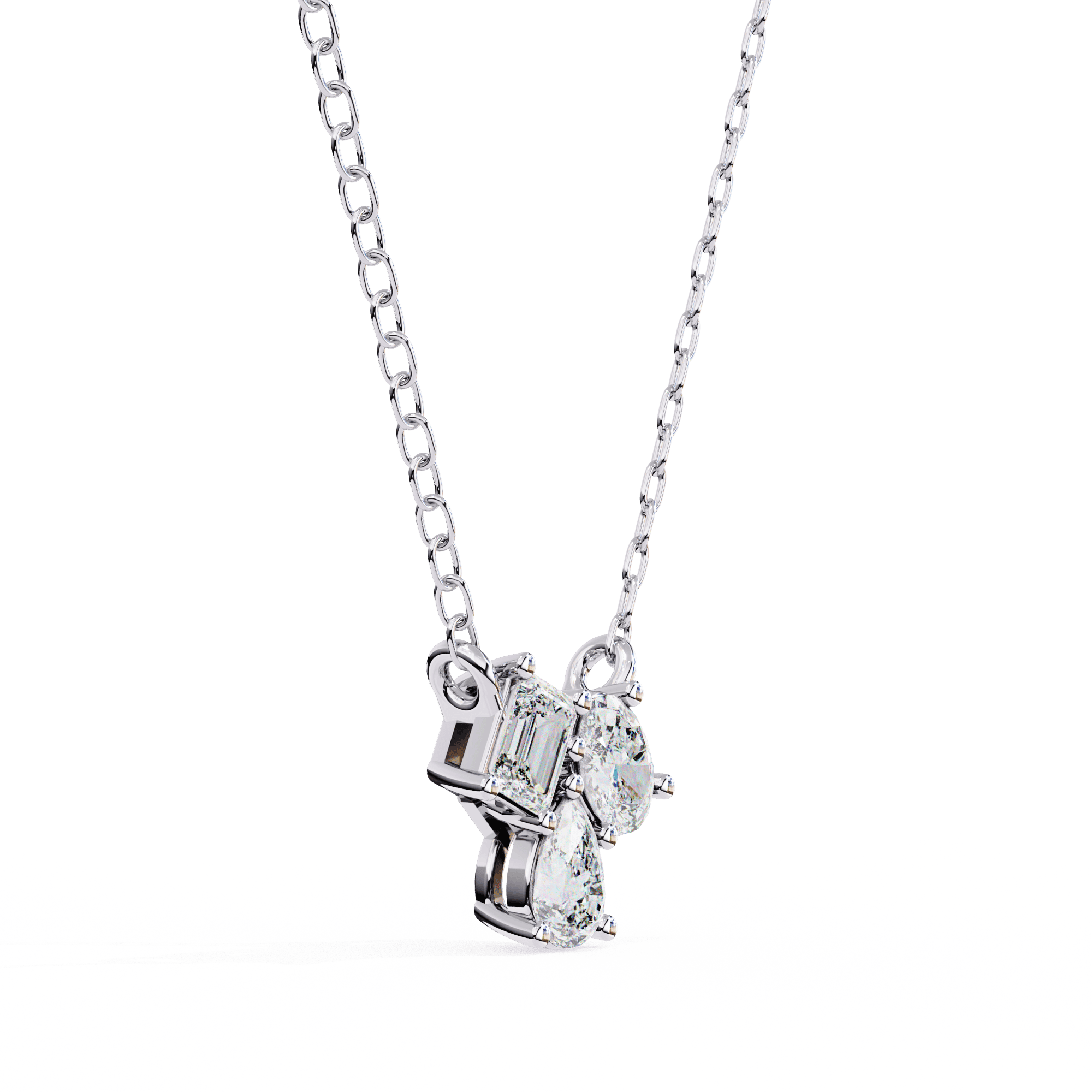 Trio-Cut Diamond Pendant