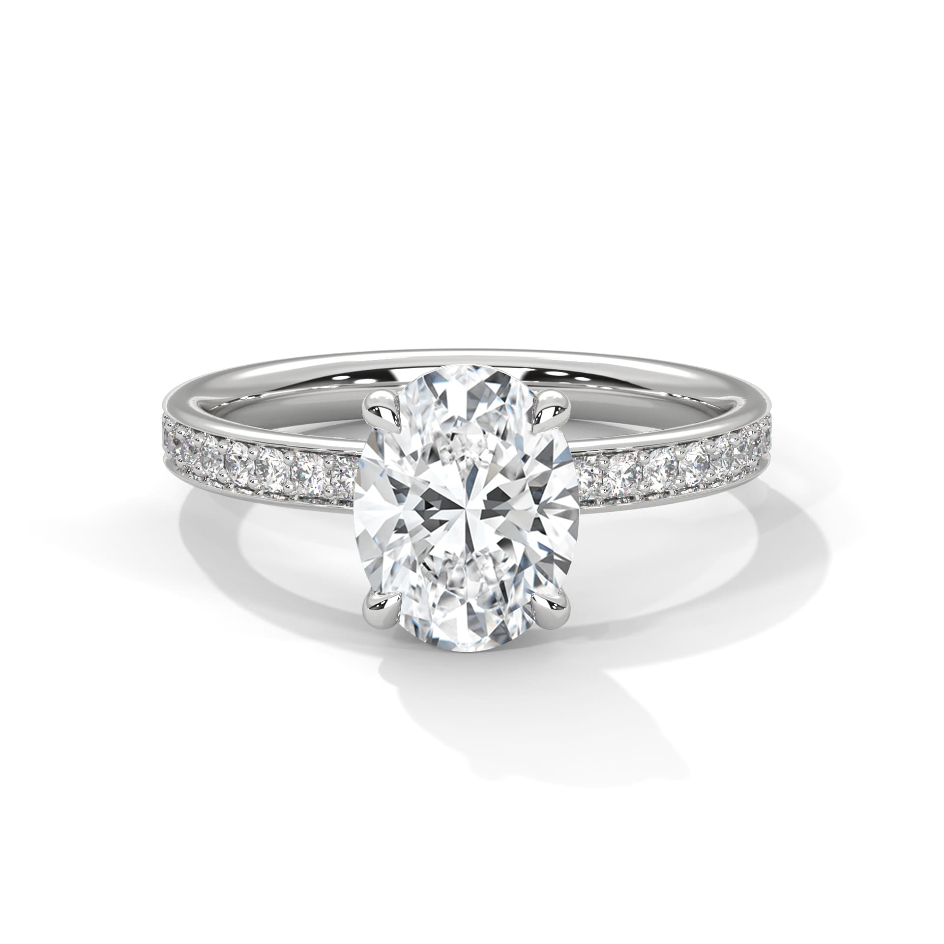 Brilliant Oval-Cut Solitaire Ring
