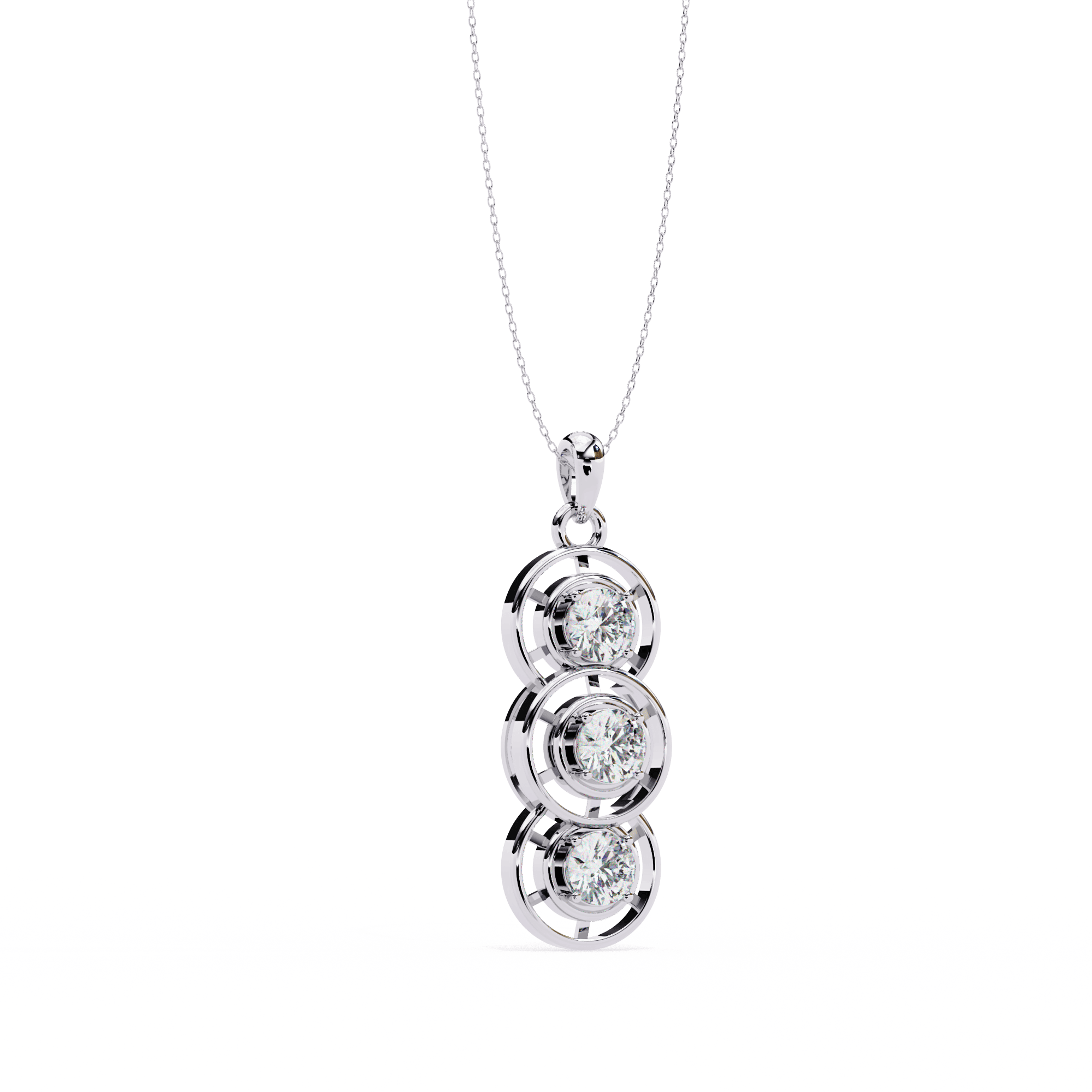 Round bezel pendant  