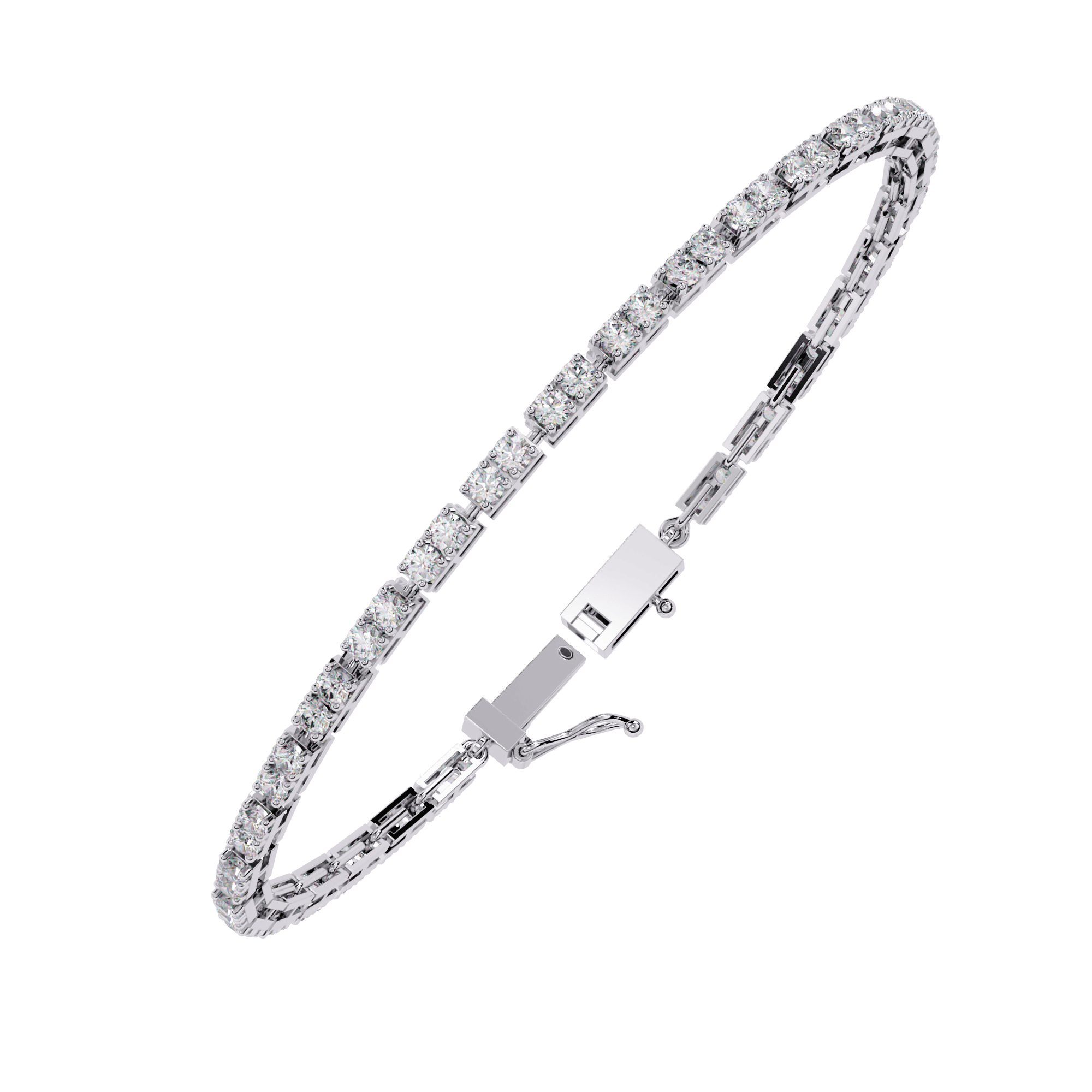 Classic diamond tennis bracelet