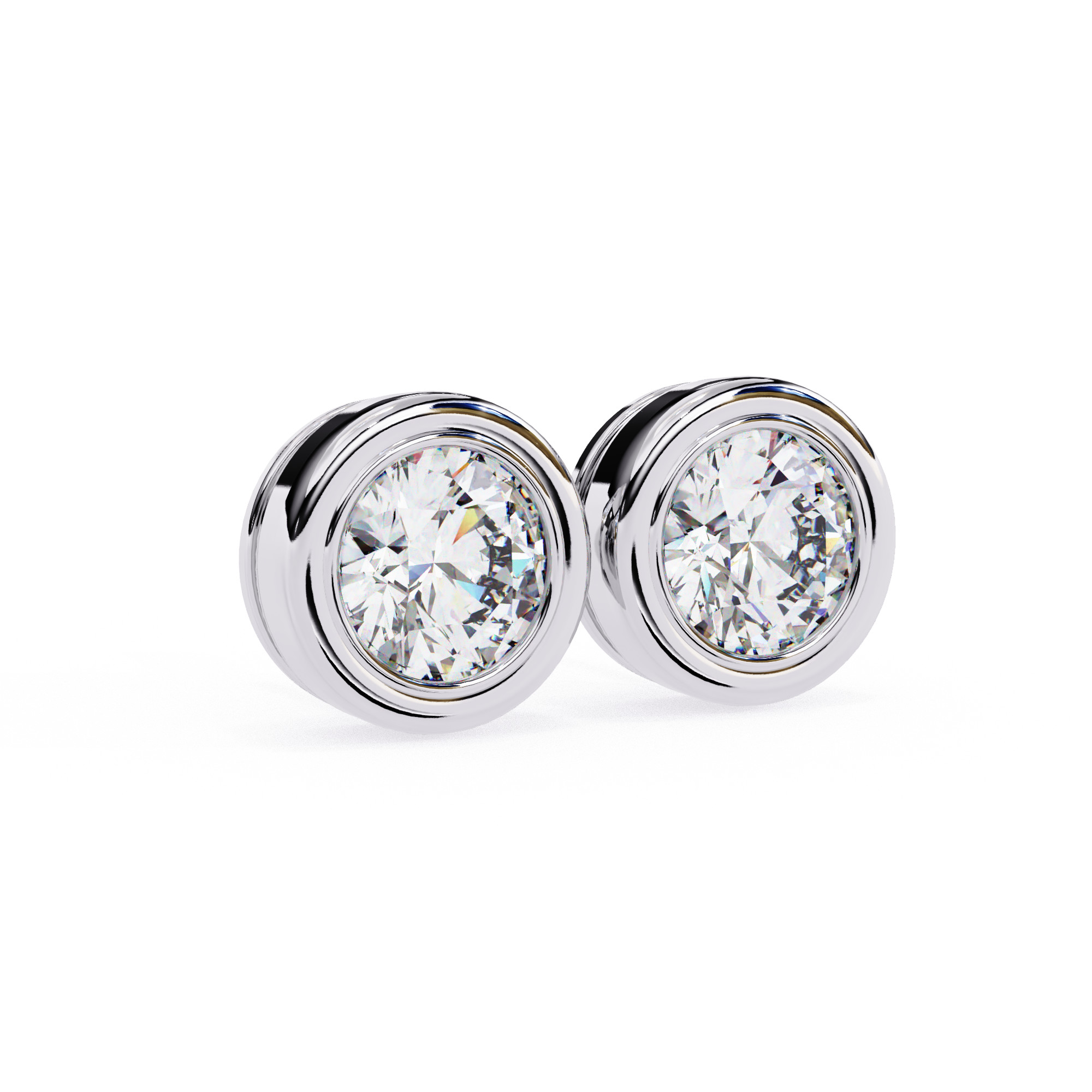 Bezel Bliss Diamond Studs