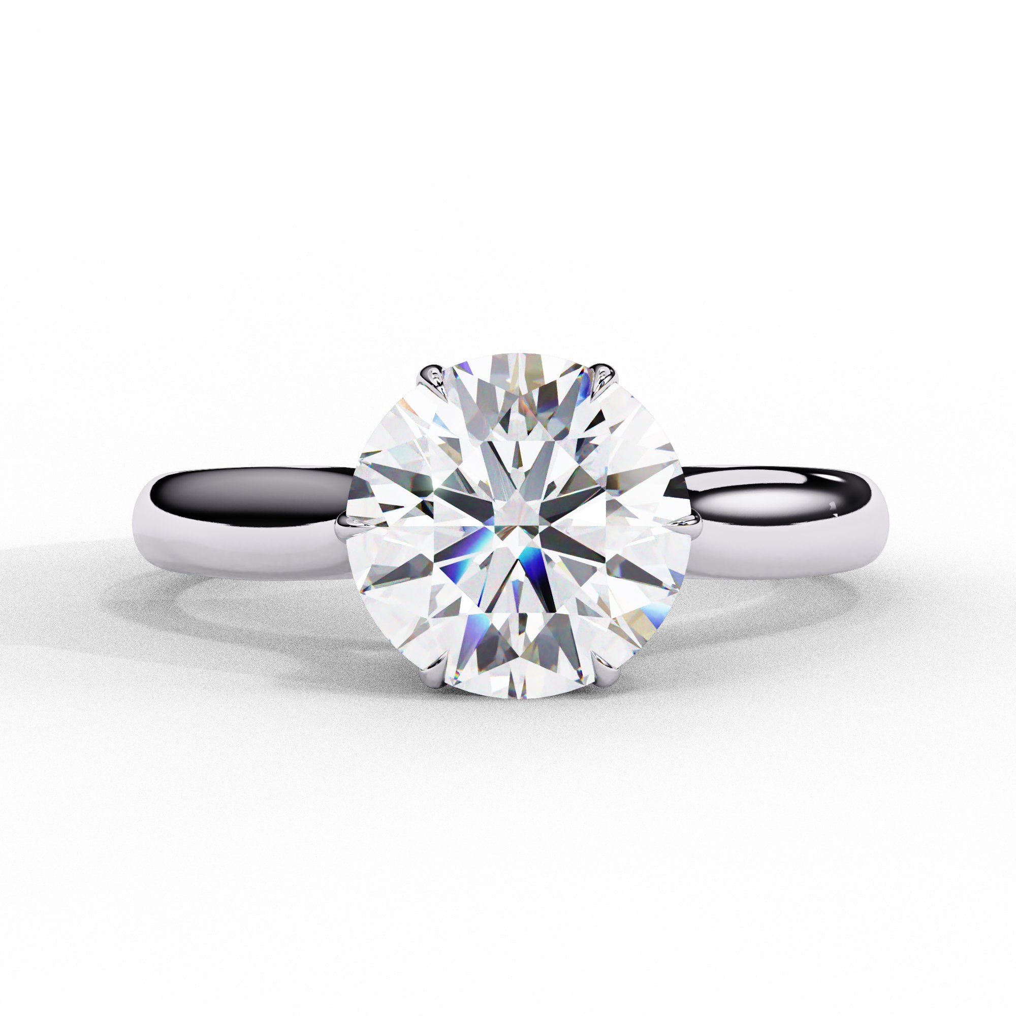 Round Brilliant cut Engagement Ring