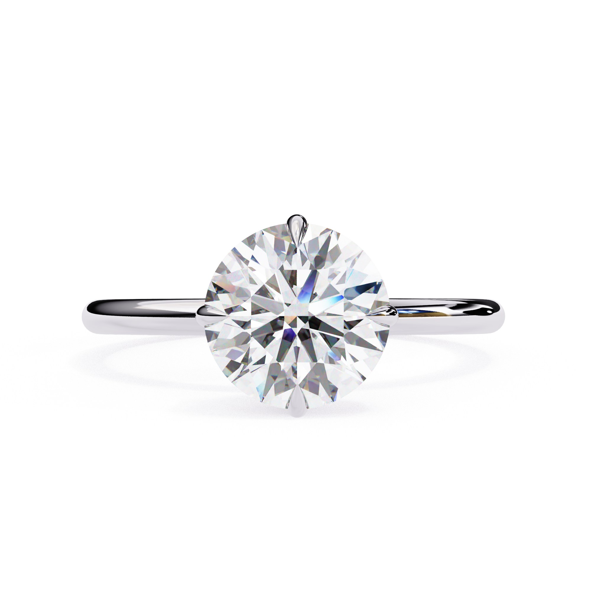 Elegant Solitaire Diamond Engagement Ring
